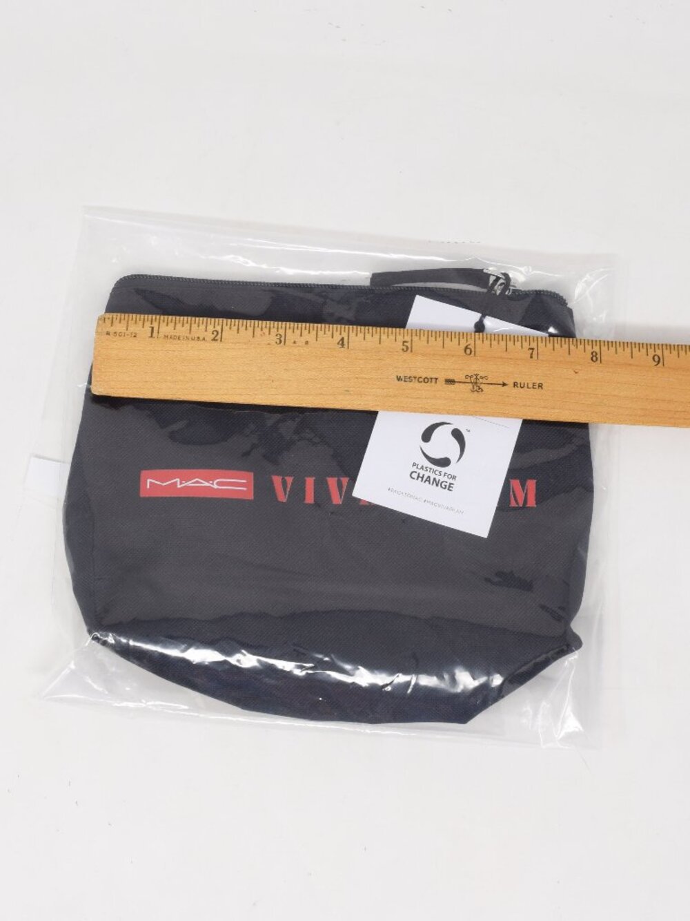 MAC Viva Glam This Bag Is Trash Cosmetic Makeup Pouch Back To Mac Black Red New - Picture 3 of 12